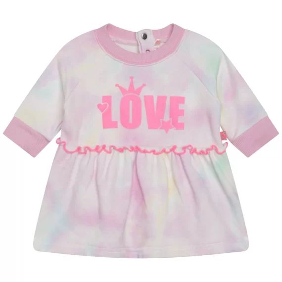 Robe molletonnée en coton Fille Indéterminé