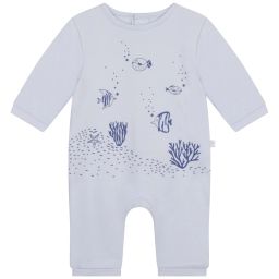 Pyjama sans pieds en coton Garçon Bleu