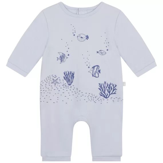 Pyjama sans pieds en coton Garçon Bleu
