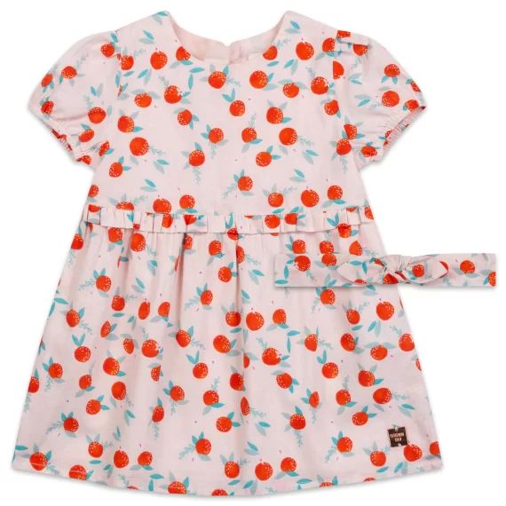 Ensemble robe et bandeau Fille Rose