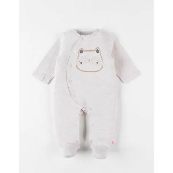 Pyjama 1 Pièce Raton Laveur En Jersey Beige