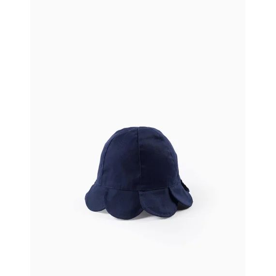 Chapeau De Pétales Avec Attache Bleu Foncé