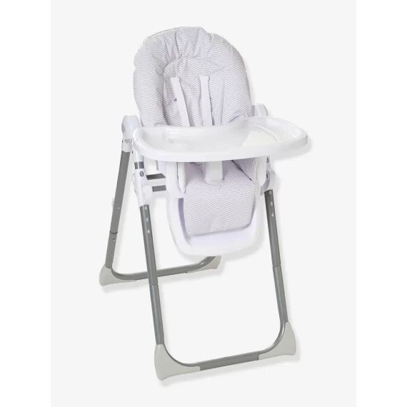 Chaise haute EvoluSeat chevrons gris