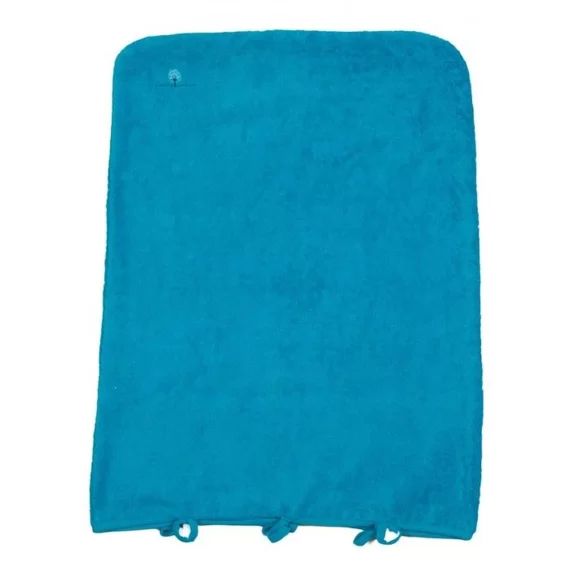 Housse matelas à langer élastique – EVEIL ET NATURE – Coton bio – Lagon – 55×75 cm bleu