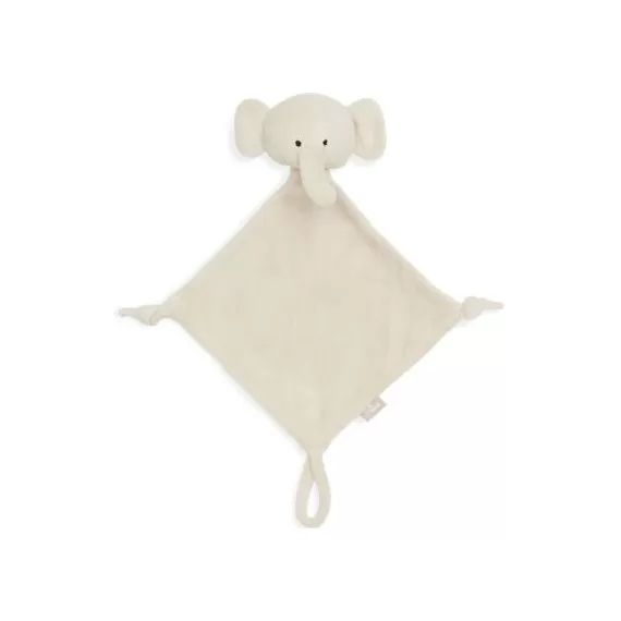 Doudou attache sucette éléphant nougat