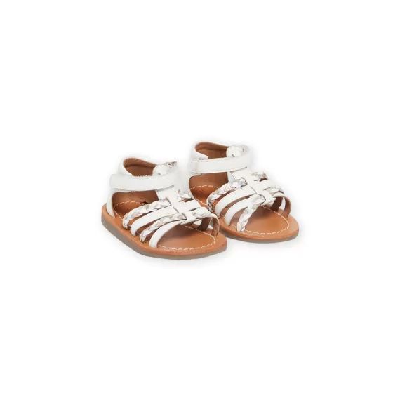 Sandales Blanches En Cuir