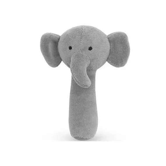 Hochet grelot éléphant gris (15 cm)