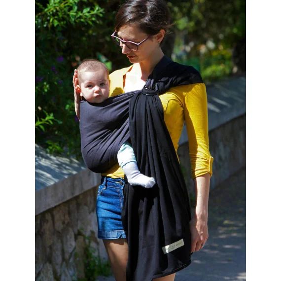 La petite écharpe sans nœud LOVE RADIUS anthracite/noir