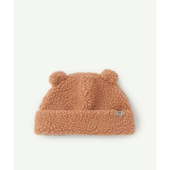 Bonnet en sherpa bibi rose
