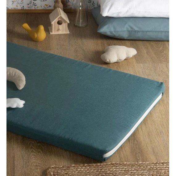 Matelas De Voyage Roulé Pour Bébé 60×120 Cm (eucalyptus) Vert