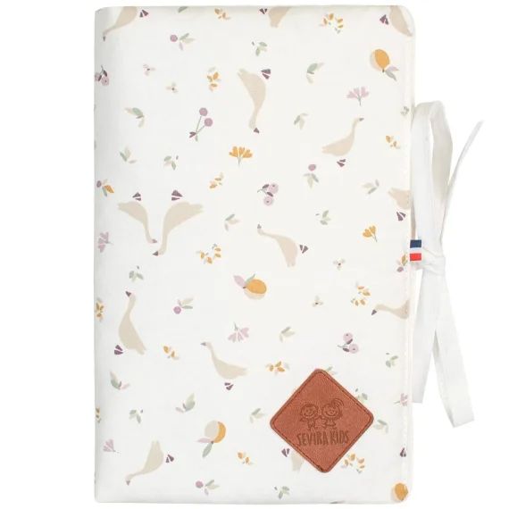 Protège Carnet De Santé Bébé En Coton Sidonia Beige, Sidonia