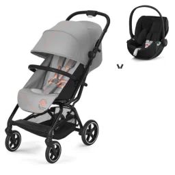 Poussette Cybex Eezy S PLUS 2 – Lava Grey + Coque Auto Cloud T i-Fix – Sepia Black (2023)