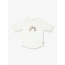 Tee-shirt anti-UV bébé Arc-en-ciel LÄSSIG manches courtes écru