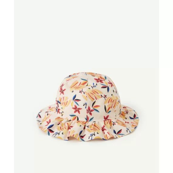 Bob bébé fille en coton rose pâle et imprimé tropical –  – Soldes