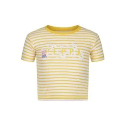 T-shirt Coton Peppa Pig Jaune Vif