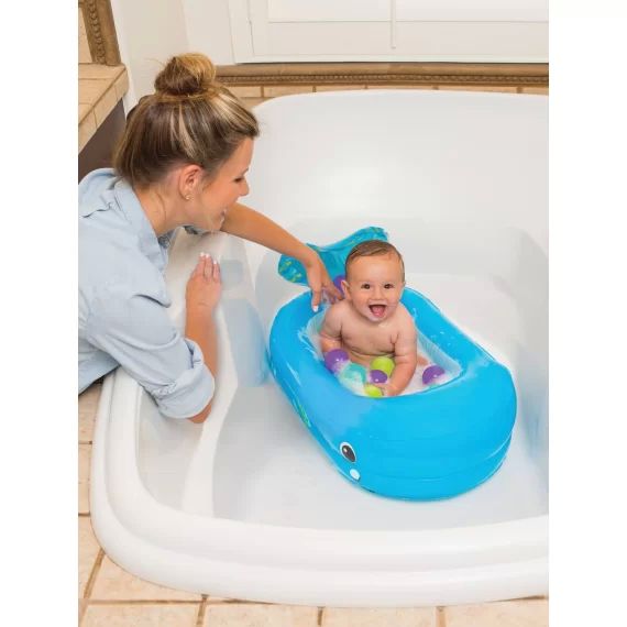 Baignoire gonflable Baleine – INFANTINO bleu