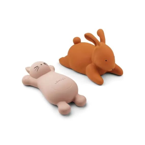 Lot de 2 jouets de bain Vikky Cat rose