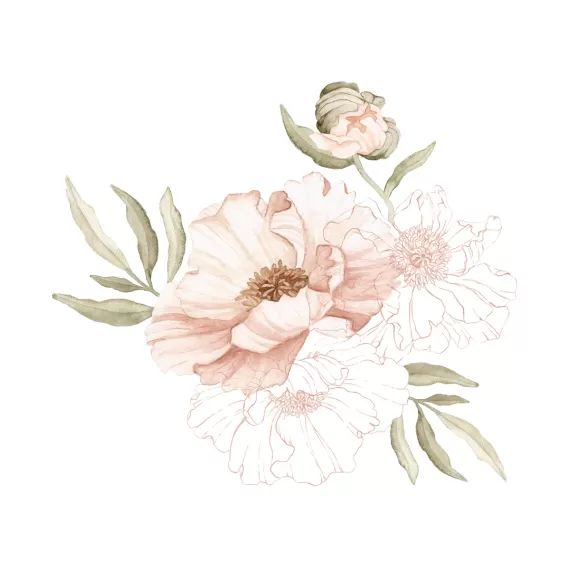 Stickers muraux Coquelicot