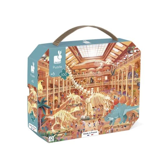 Puzzle Musée Histoire Naturelle 100 Pcs Bleu