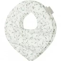 Lot de 2 bavoirs bandanas en coton bio Green Leaves