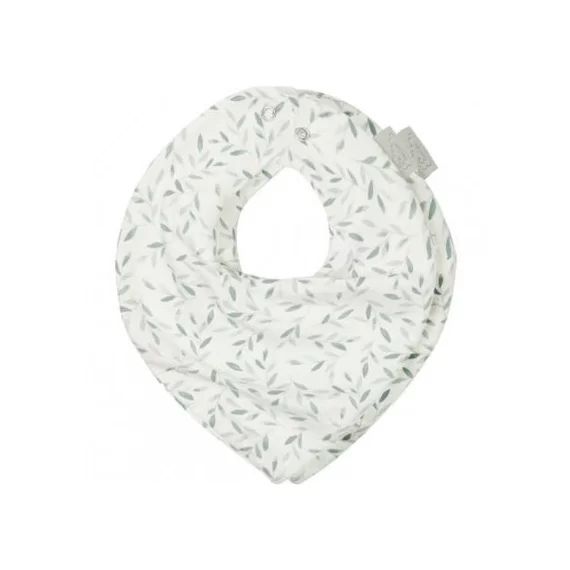 Lot de 2 bavoirs bandanas en coton bio Green Leaves