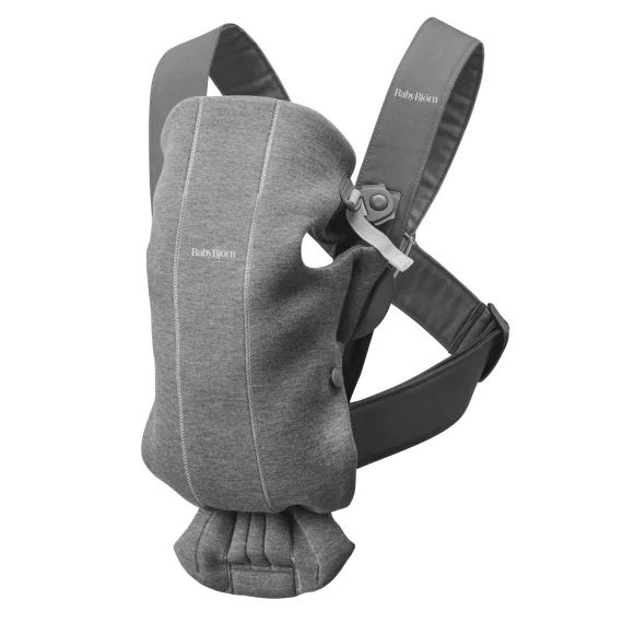 Porte-bébé Mini – Gris foncé / Jersey 3D