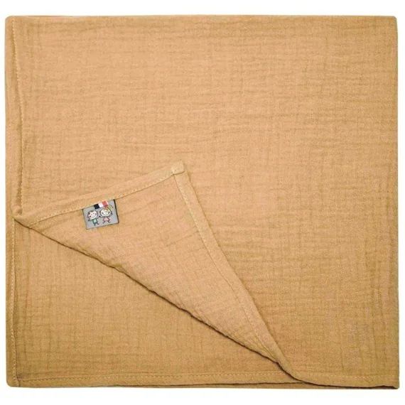 Lange en gaze de coton Jeanne – Sevira Kids – Camel – Dès la naissance marron