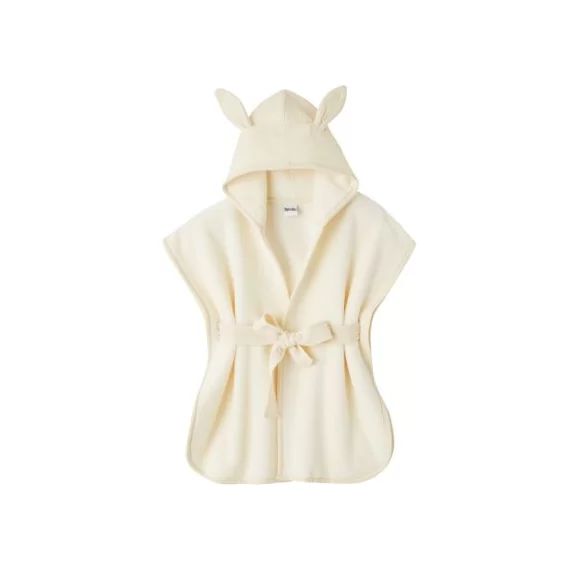 Peignoir en éponge de bambou mousse de lait (2-4 ans)