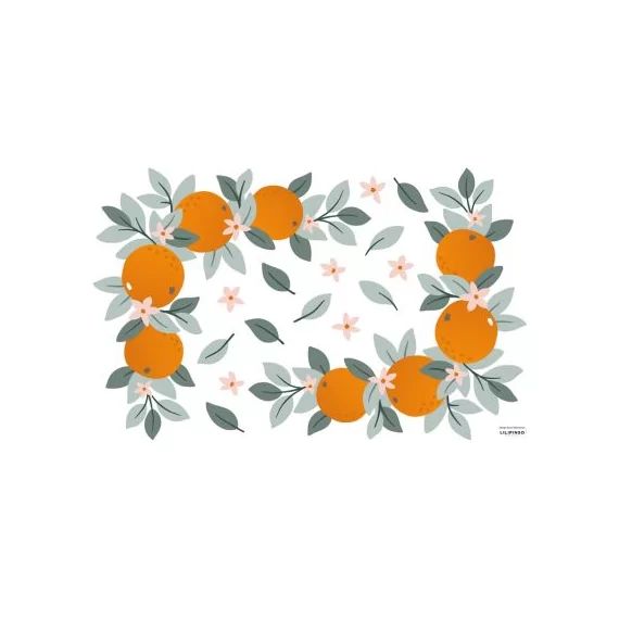 Planche de stickers M Oranges Ornaments (64 x 90 cm)