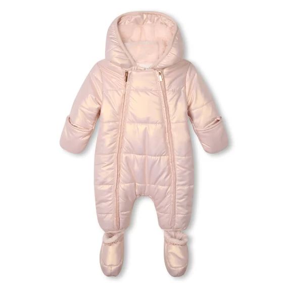 Combinaison zippée pressionnée Fille Rose