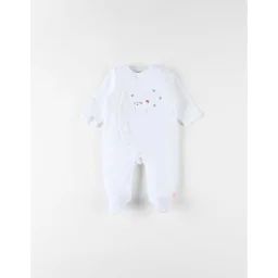 Pyjama 1 Pièce Cerf En Velours Blanc Blanc