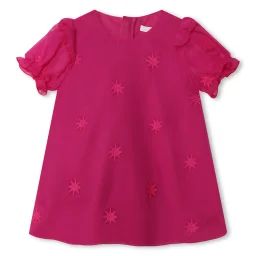 Robe de cérémonie brodée Fille Rose