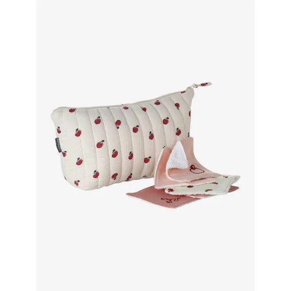 Lot de 6 lingettes lavables lot rose