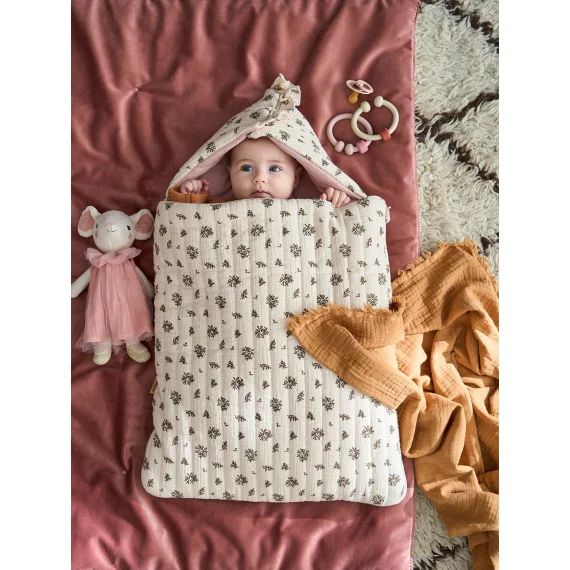 Nid d&rsquo;ange en gaze de coton imprimé grenier