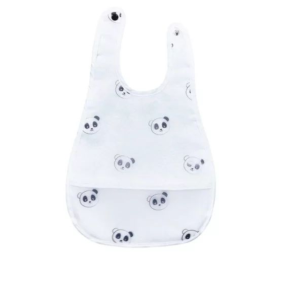 SAUTHON Bavoir plastifié Chao Chao Panda blanc
