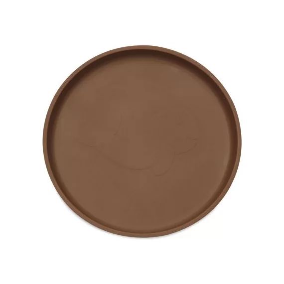 Assiette plate en silicone à ventouse Caramel