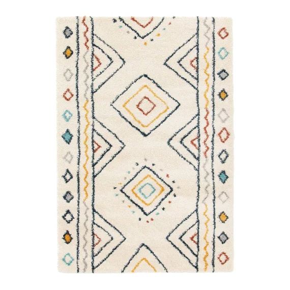 Tapis Enfant Doux Et Volumineux Aztec Beige