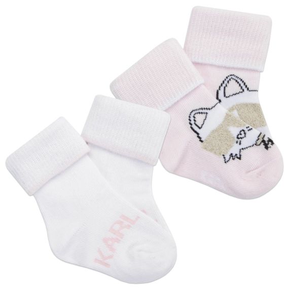 Lot de 2 paires de chaussettes UNISEXE Rose