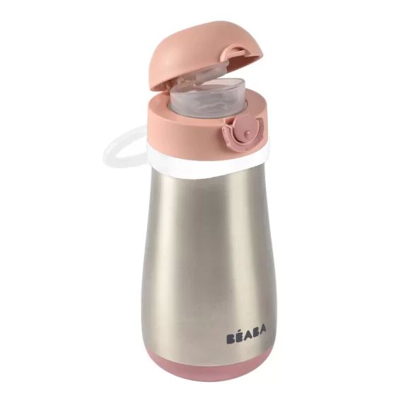 Gourde Inox 350ml Béaba – Old Pink