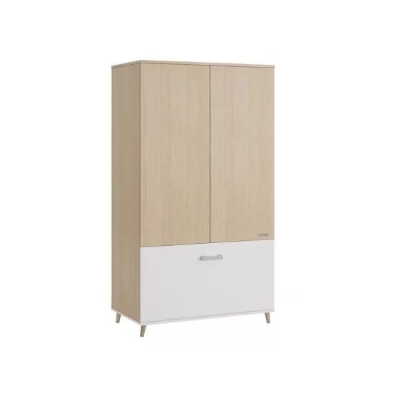 Armoire 2 portes et 1 tiroir Nature
