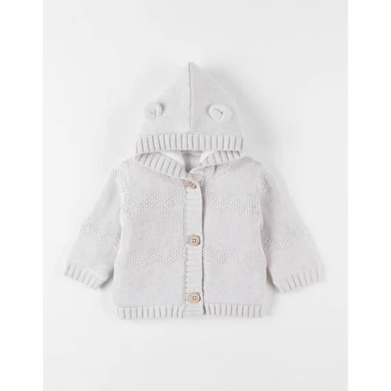Mantelet En Tricot, Chiné/paillettes Beige