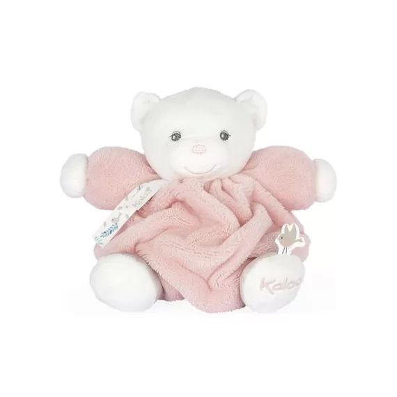 Peluche Plume patapouf ourson rose poudrée (16 cm)