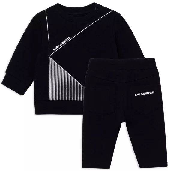 Ensemble sweat et pantalon Garçon Noir