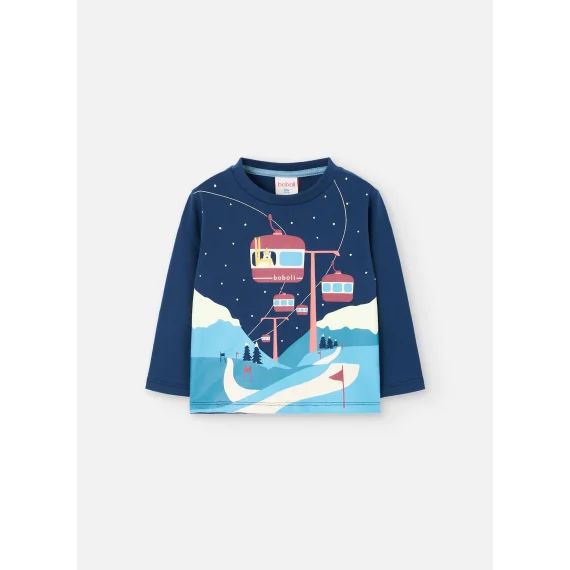 T-shirt Tricot Bleu