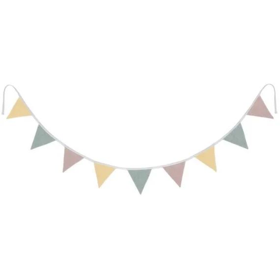 Guirlande De Fanions En Tissu Vert