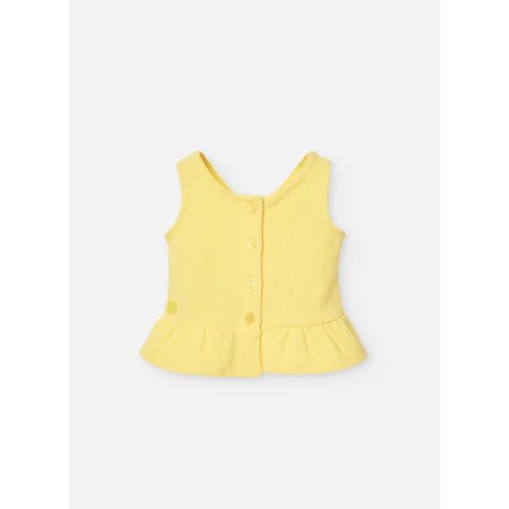Top Maille Jaune