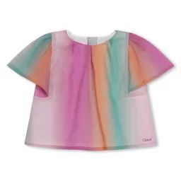 Blouse imprimée arc-en-ciel Fille Indéterminé