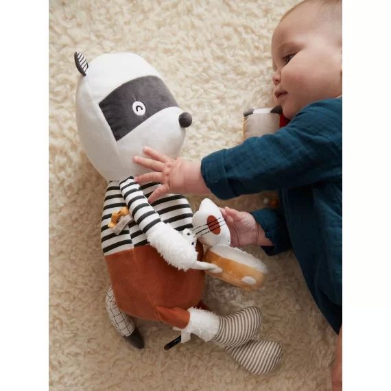 Grande peluche d&rsquo;activités musicale MES PETITS JOUETS multicolore
