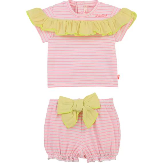 Ensemble T-shirt + short Fille Rose