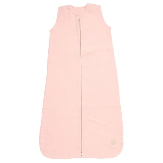 Gigoteuse D&rsquo;été Bébé En Double Gaze De Coton Rose